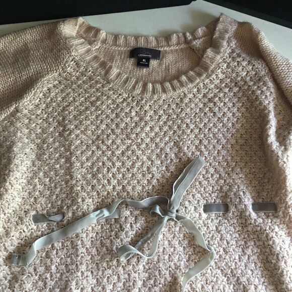 Maternity Sweater - Adjustable and Cozy in Light Pink X-Large - Picture 4 of 16